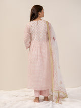 Cotton Hand Block Printed Kurta - Pink