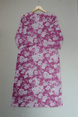 Cotton Screen Printed Kurta - Purple