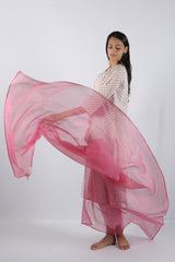 Pink Kota Doria Dupatta