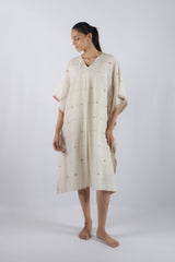 White Malkha Cotton Kaftan