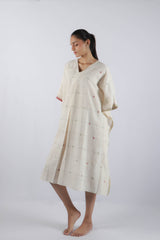 White Malkha Cotton Kaftan