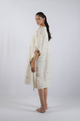 White Malkha Cotton Kaftan