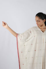 White Malkha Cotton Kaftan