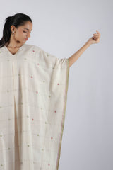 White Malkha Cotton Kaftan