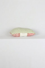 Pink Floral Hand Block Printed Cotton Cushion Cover