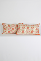 Pink Hand Block Printed Cotton Cushion Cover