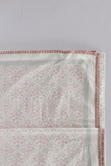 Rust Geometric Hand Block Printed Cotton Dohar