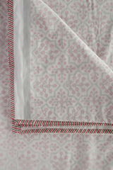 Rust Geometric Hand Block Printed Cotton Dohar
