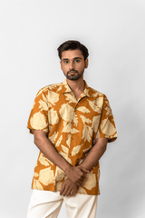Yellow Floral Printed Shirt