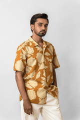 Yellow Floral Printed Shirt