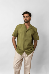 Green Jamal Stripes Shirt