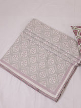 Cotton Hand Block Printed Dohar - Green