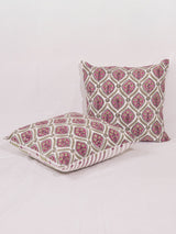 Cotton Handblock Printed Cushion Cover - Green