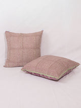Cotton Handblock Printed Cushion Cover - Pink