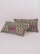 Cotton Handblock Printed Cushion Cover - Green
