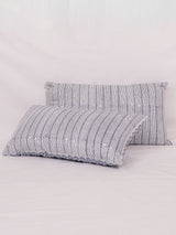 Cotton Handblock Printed Cushion Cover - Indigo