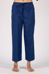 Blue Handloom Cotton Parallel