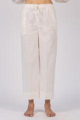 White Slub Cotton Parallel