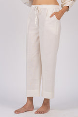 White Slub Cotton Parallel