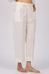 White Slub Cotton Parallel