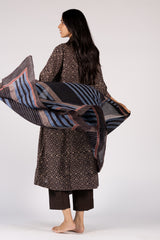 Black Ajrakh Mul Printed Dupatta