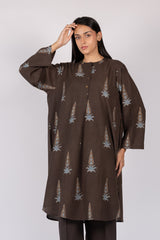 Black Ajrakh Cotton Hand Block Printed Tunic