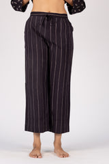 Cotton Striped Black Parallel