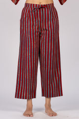 Blue Striped Cotton Parallel
