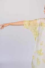 White Chanderi Hand Block Printed Tunic