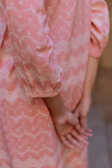 Pink Hand-Block Printed Cotton Kurta