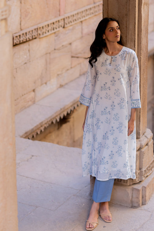 Cotton Parallel - Blue