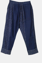 Blue Chanderi Pant