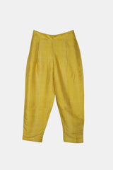 Dupion Silk Pant - Yellow