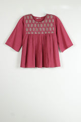 Pink Cotton Short Top