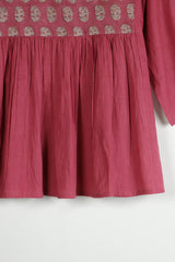 Pink Cotton Short Top