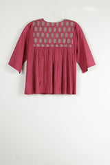 Pink Cotton Short Top