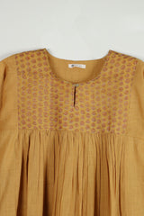 Yellow Cotton Short Top