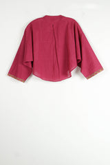 Pink Cotton Short Kaftan Top