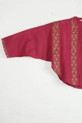 Pink Cotton Short Kaftan Top