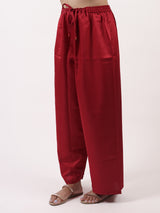 Maroon Satin Parallel