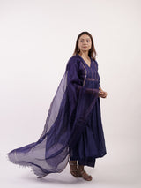 Blue Kota Silk Dupatta
