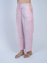 Multicolor Striped Chanderi Parallel