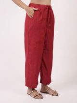 Maroon Chanderi Parallel