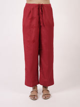 Maroon Chanderi Parallel
