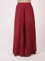 Maroon Hand-Embroidered Chanderi Kurta & Sharara Co-ord Set