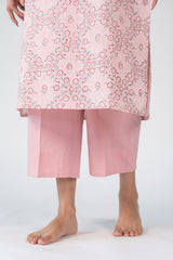 Cotton Hand Block Printed Kurta - Pink