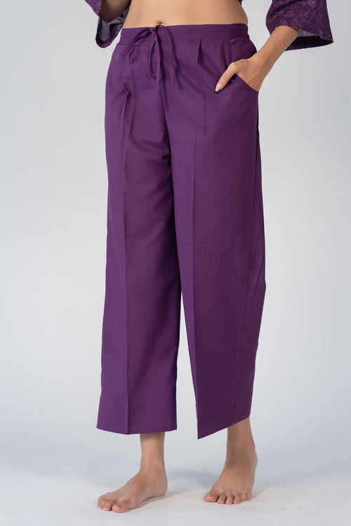 Cotton Parallel - Purple