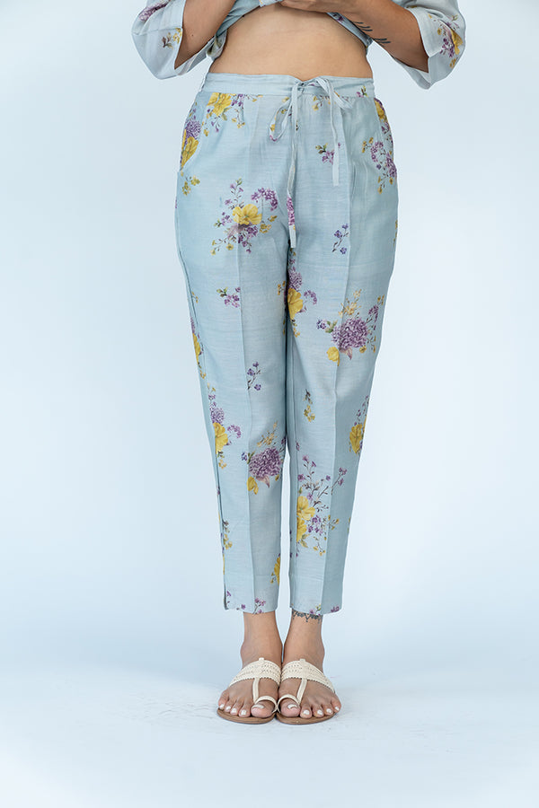 Printed Comfort Lady Cotton Pants, Waist Size: FREE SIZE UP TO 40