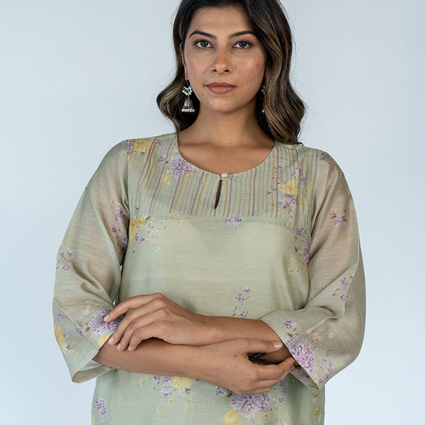 Buy PATRORNA Premium Cotton Womens Nehru Collar A-Line Kurti and Churidar  Pant Set (705-C_9XL_White:Black) at Amazon.in