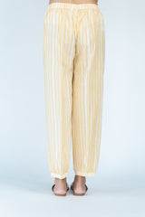 Cotton Printed Narrow Pant - Yellow